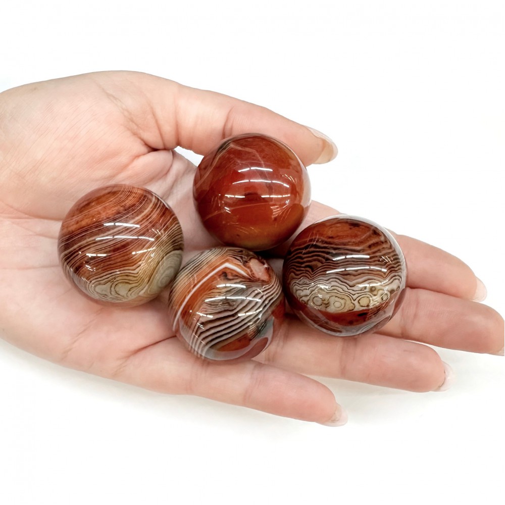 Κορνεόλη (Carnelian) φυσικός ημιπολύτιμος λίθος σφαίρα 3.3cm∽3.5cm Σφαίρες Ημιπολύτιμοι Λίθοι