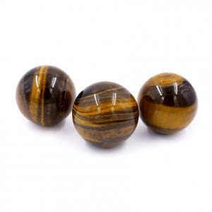 Tiger Eye natural semi precious stone sphere 2.7cm Sphere Semi Precious Stones