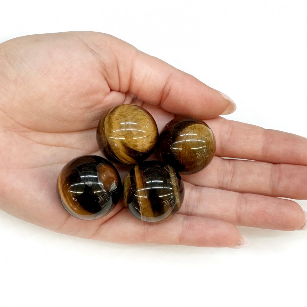 Tiger Eye natural semi precious stone sphere 2.7cm Sphere Semi Precious Stones