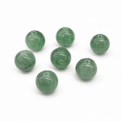 Αβεντουρίνη πράσινη (Aventurine) φυσικός ημιπολύτιμος λίθος χάντρα 6mm/ 8mm/ 10mm (τιμή ανά χάντρα)
