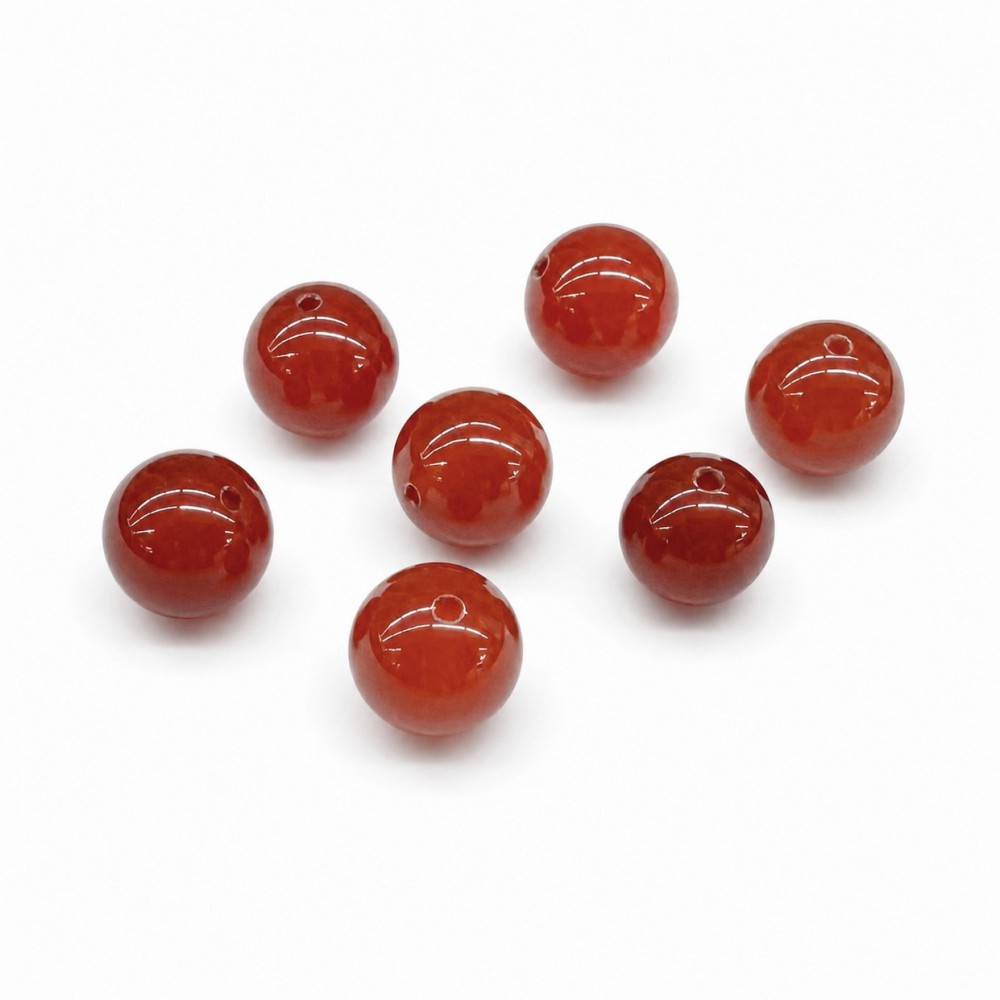 Κορνεόλη (Carnelian) φυσικός ημιπολύτιμος λίθος χάντρα 6mm/ 8mm/ 10mm (τιμή ανά χάντρα) Κορνεόλη - Carnelian