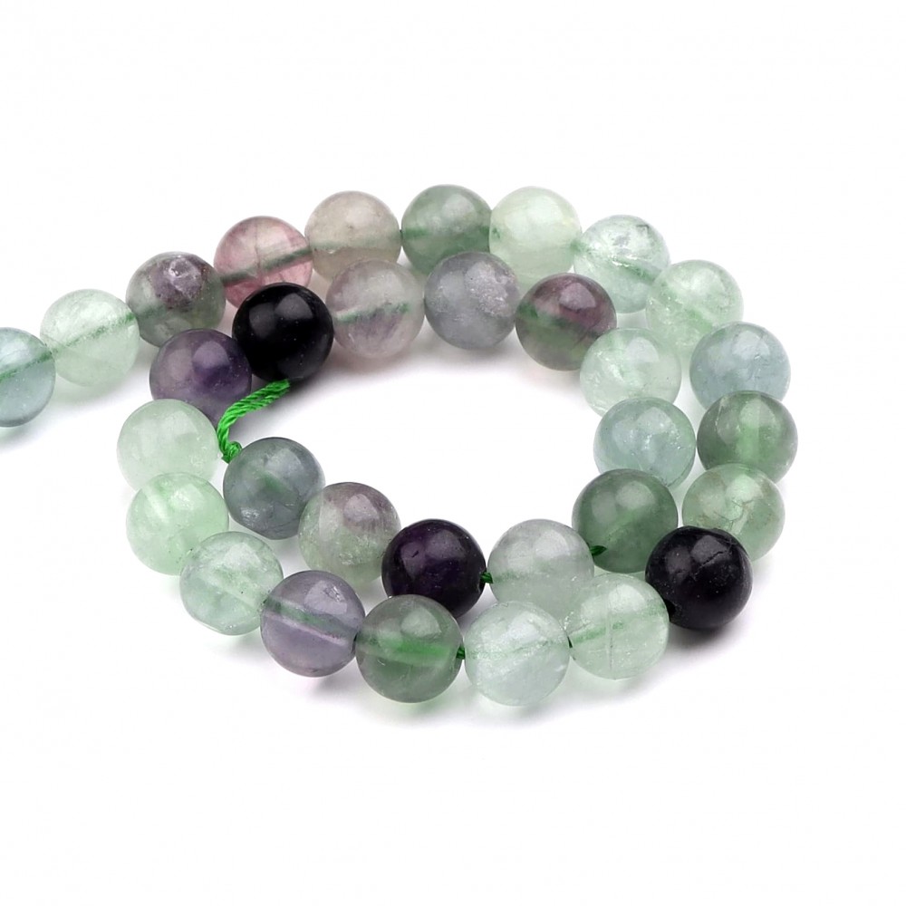 Fluorite Rainbow beads natural semi precious stones 4mm/ 6mm/ 8mm/ 10mm (string∽38cm) Fluorite