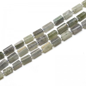 Λαμπραντορίτης (Labradorite) φυσικοί ημιπολύτιμοι λίθοι χάντρες σωληνάκι ακανόνιστο 12x8mm (σειρά∽28χάντρες) Λαμπραντορίτης - Labradorite
