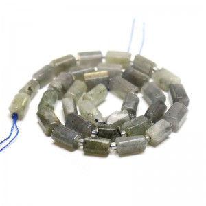 Λαμπραντορίτης (Labradorite) φυσικοί ημιπολύτιμοι λίθοι χάντρες σωληνάκι ακανόνιστο 12x8mm (σειρά∽28χάντρες) Λαμπραντορίτης - Labradorite