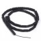 Volcanic Lava black natural semi precious stones rectangles beads 14x4mm (string∽38cm∽29beads)