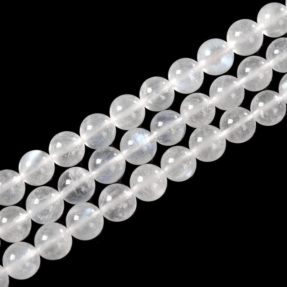 Φεγγαρόπετρα (Moonstone AA) φυσικοί ημιπολύτιμοι λίθοι χάντρες 6mm (σειρά∽38cm∽62χάντρες) Φεγγαρόπετρα - Moonstone