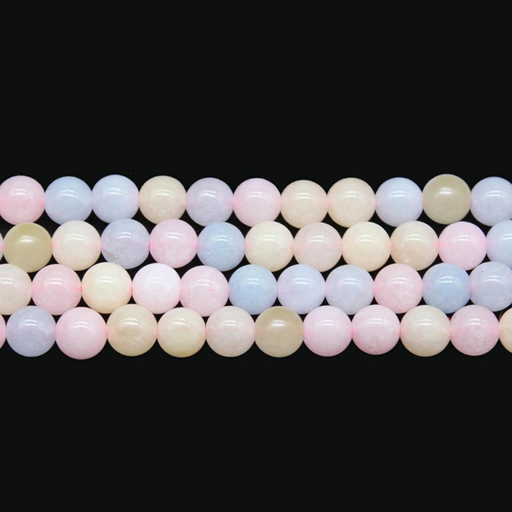 Μοργκανίτης (Morganite) φυσικοί ημιπολύτιμοι λίθοι χάντρες 6mm/ 8mm/ 10mm (σειρά/37∽38cm) Μοργκανίτης - Morganite