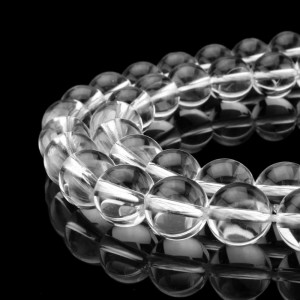 Χαλαζίας (Clear Quartz) φυσικοί ημιπολύτιμοι λίθοι χάντρες 5mm/ 6mm (σειρά/39∽40cm) Χαλαζίας - Quartz