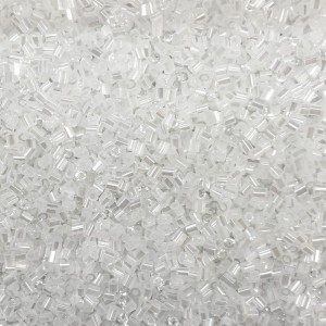 Μακαρονάκι κοφτό γυάλινες χάντρες 2.5mm ημιδιάφανο γυαλιστερό χρώμα (συσκευασία/50g/4200χάντρες) Χάντρες Μακαρονάκι Κοφτό