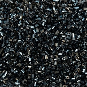 Μακαρονάκι κοφτό γυάλινες χάντρες 2.5mm μεταλλικό μπλε σκούρο χρώμα (συσκευασία/50g/4200χάντρες) Χάντρες Μακαρονάκι Κοφτό