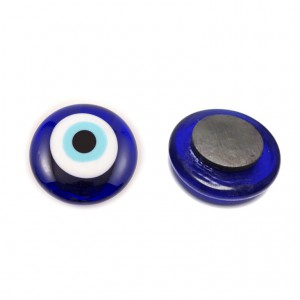 Μάτι γυάλινο μπλε με μαγνητάκι 30mm, 40mm Διακοσμητικά Μάτια