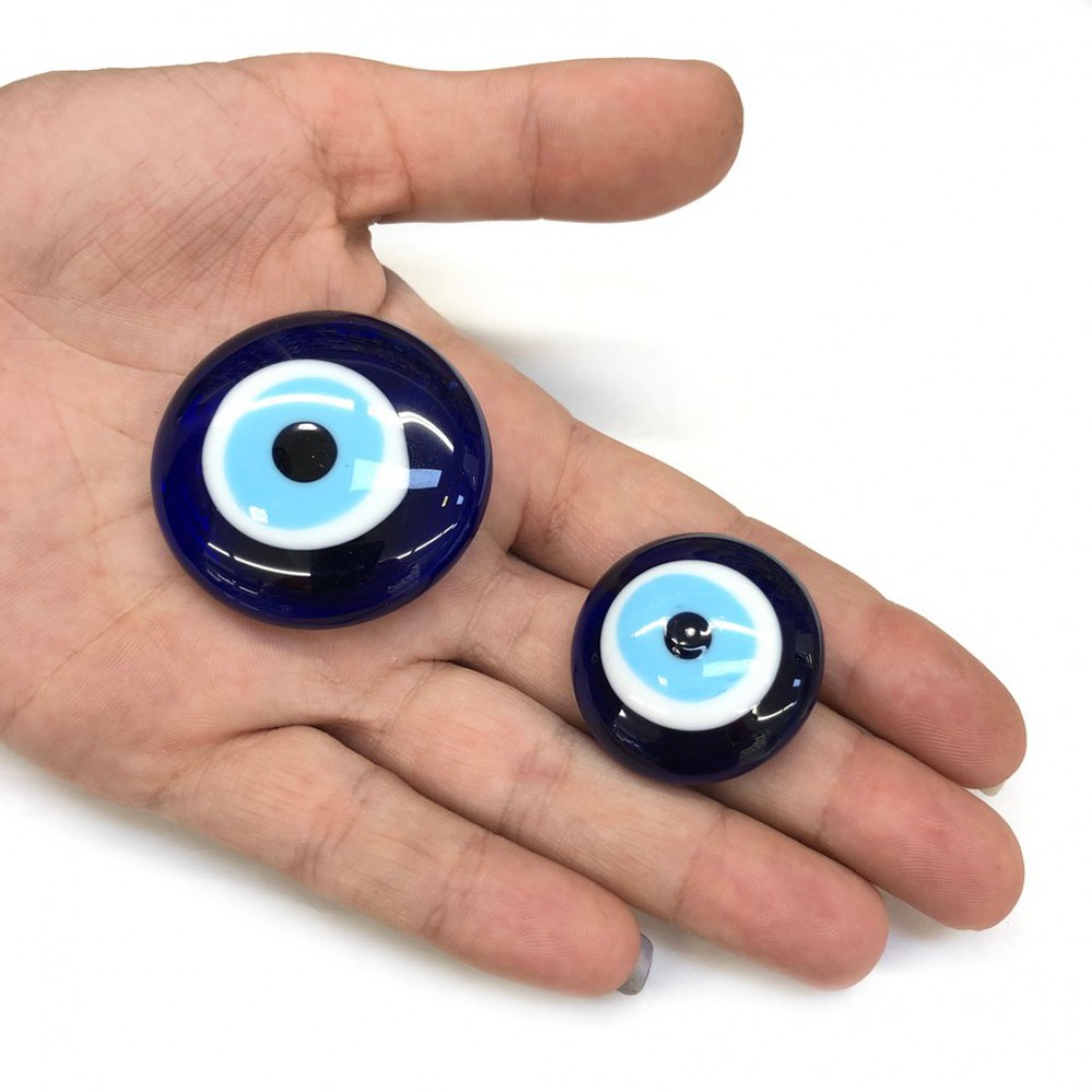 Μάτι γυάλινο μπλε με μαγνητάκι 30mm, 40mm Διακοσμητικά Μάτια