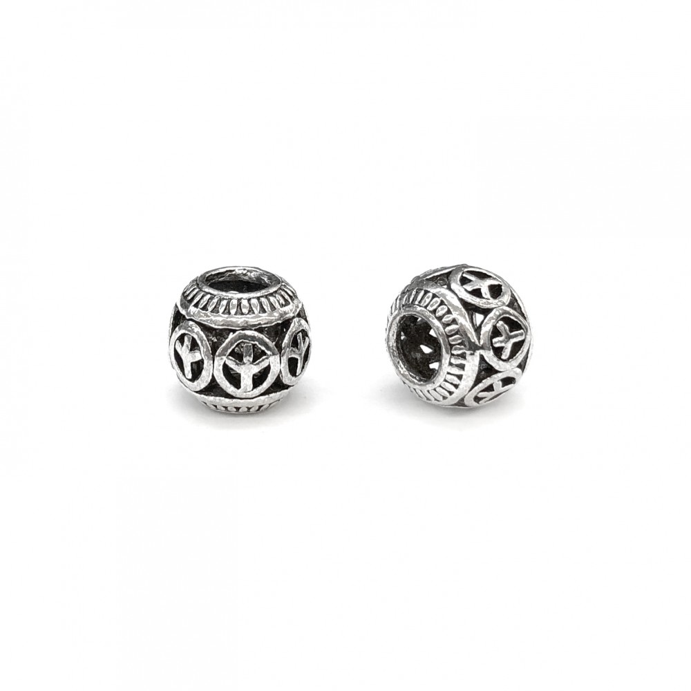 Metal bead 10mm with big hole Metal Beads