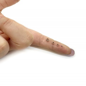 Στοπ μεταλλικές χάντρες 2mm/ 2.5mm/ 3mm/ 3.5mm (συσκευασία) Ακροδέκτες