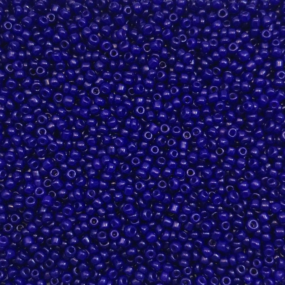 Μικρές γυάλινες χάντρες 2.3mm διάφανο μπλε σκούρο χρώμα (συσκευασία/60g/4000χάντρες) Μικρές Χάντρες 2.3mm