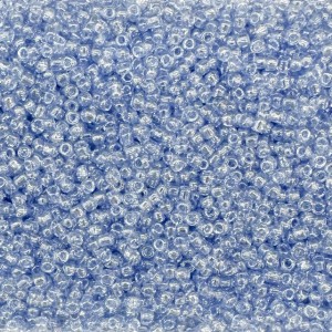 Μικρές γυάλινες χάντρες 2.3mm διάφανο γαλάζιο γυαλιστερό χρώμα (συσκευασία/60g/4000χάντρες) Μικρές Χάντρες 2.3mm