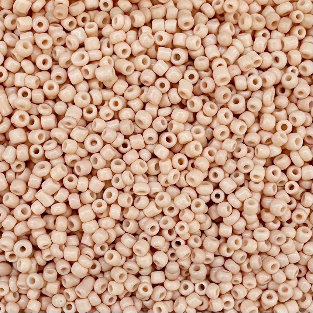 Μικρές γυάλινες χάντρες 2.3mm nude χρώμα (συσκευασία/60g/4000χάντρες) Μικρές Χάντρες 2.3mm