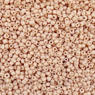 Μικρές γυάλινες χάντρες 2.3mm nude χρώμα (συσκευασία/60g/4000χάντρες)