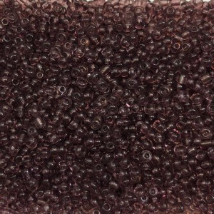 Μικρές γυάλινες χάντρες 3mm διάφανο μωβ χρώμα (συσκευασία/60g/2000χάντρες) Μικρές Χάντρες 3mm