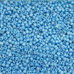 Μικρές γυάλινες χάντρες 3mm γαλάζιο χρώμα (συσκευασία/60g/2000χάντρες) Μικρές Χάντρες 3mm