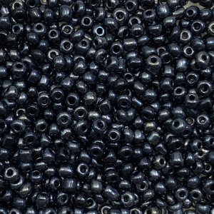 Μικρές γυάλινες χάντρες 4mm μεταλλικό μπλε σκούρο χρώμα (συσκευασία/60g/1000χάντρες) Μικρές Χάντρες 4mm