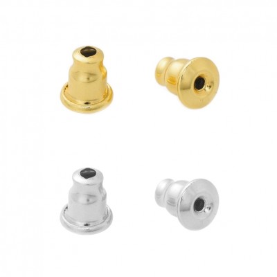 Κουμπώματα για σκουλαρίκια 6x5mm (συσκευασία∽100τμχ.)
