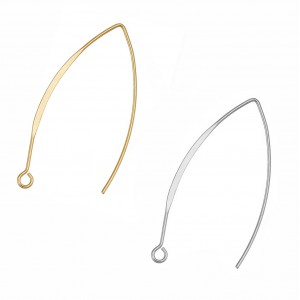 Ατσάλινα γαντζάκια V-shape για σκουλαρίκια 33mm / 43mm (συσκευασία) Υλικά για Σκουλαρίκια