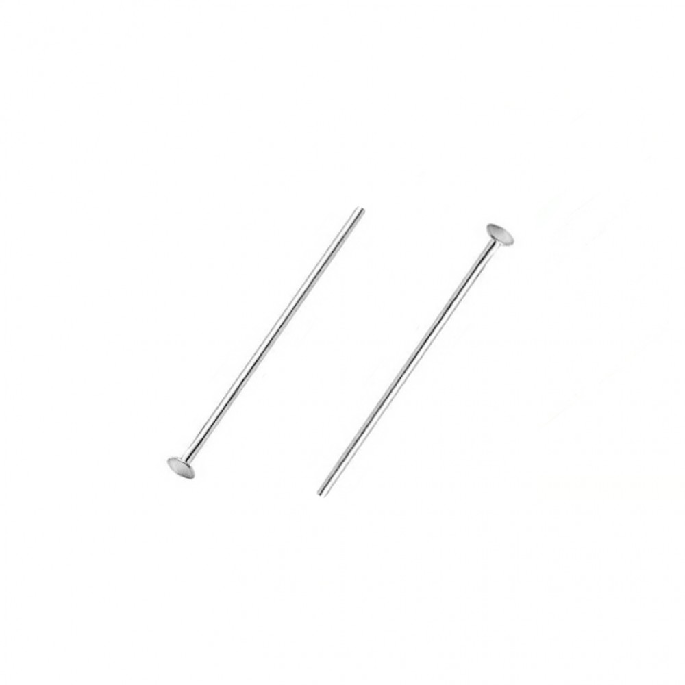 Γράνες με φλατ κεφαλή ασημί ανοιχτό χρώμα 22mm (συσκευασία/150τμχ.) Γράνες