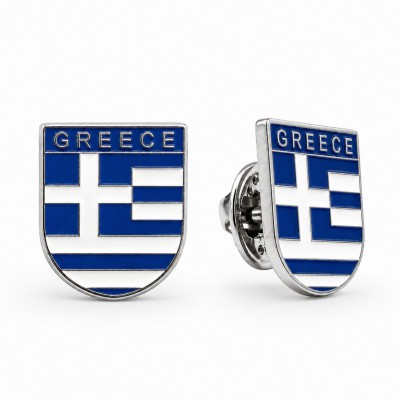 Μεταλλική Καρφίτσα Ελληνική Σημαία 2.2cm x 1.8cm