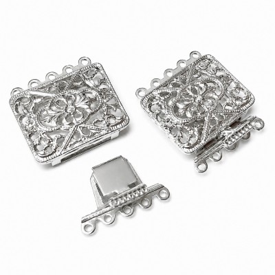 Κουμπώμα συρταρωτό 26x23mm με 5 κρίκους