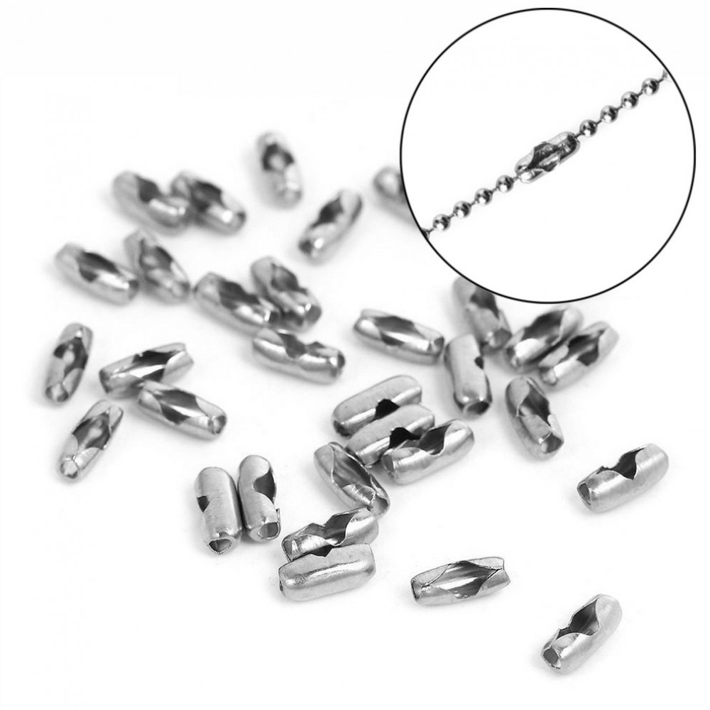 Κουμπώματα για αλυσίδα μπιλάκι 2mm (συσκευασία/50τμχ.) Κουμπώματα