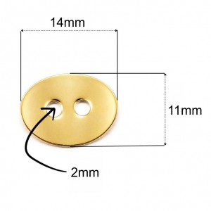 Ατσάλινα κουμπώματα κουμπάκι 14x11mm (συσκευασία/10τμχ.) Κουμπώματα