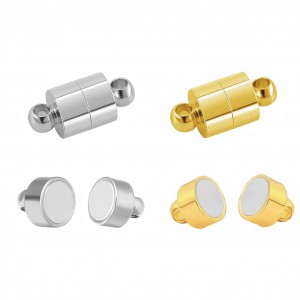 Ατσάλινο κούμπωμα μαγνητικό βαρελάκι 12x6mm Κουμπώματα