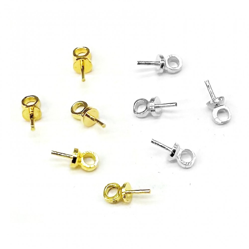 Κρικάκια μεταλλικά με βάση και καρφάκι 3x7mm (συσκευασία∽200τμχ.) Κρικάκια Συνδετικά