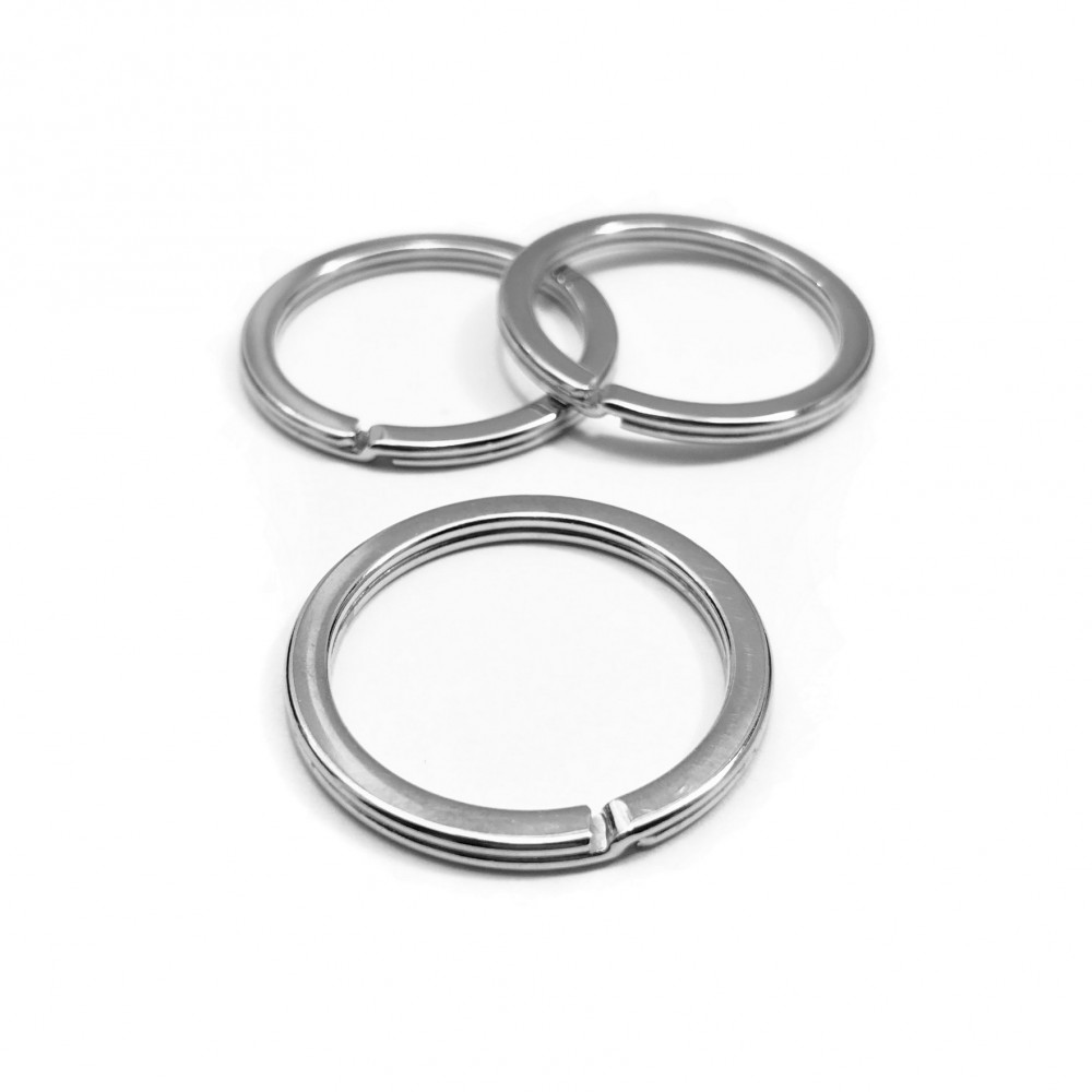 Κρίκος για μπρελόκ πλακέ 33mm (συσκευασία/10τμχ.) Κρικάκια Συνδετικά