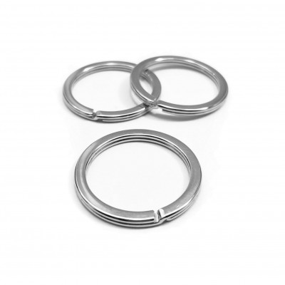 Κρίκος για μπρελόκ πλακέ 33mm (συσκευασία/10τμχ.)