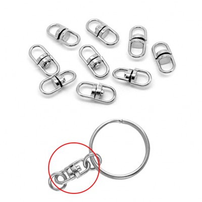 Συνδετικό εξάρτημα για μπρελόκ 15x6mm (συσκευασία/24τμχ.)