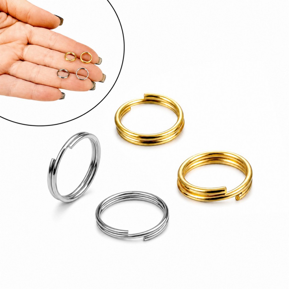 Ατσάλινα κρικάκια συνδετικά ασφαλείας split rings 10mm (συσκευασία/20τμχ.) Κρικάκια Συνδετικά