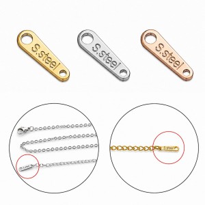 Ατσάλινο συνδετικό ταμπελάκι Stainless Steel για αλυσίδες 10x3mm Κρικάκια Συνδετικά