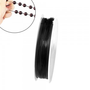 Elastic strech line black color 0.7mm (roll∽9meters) Elastic Cords