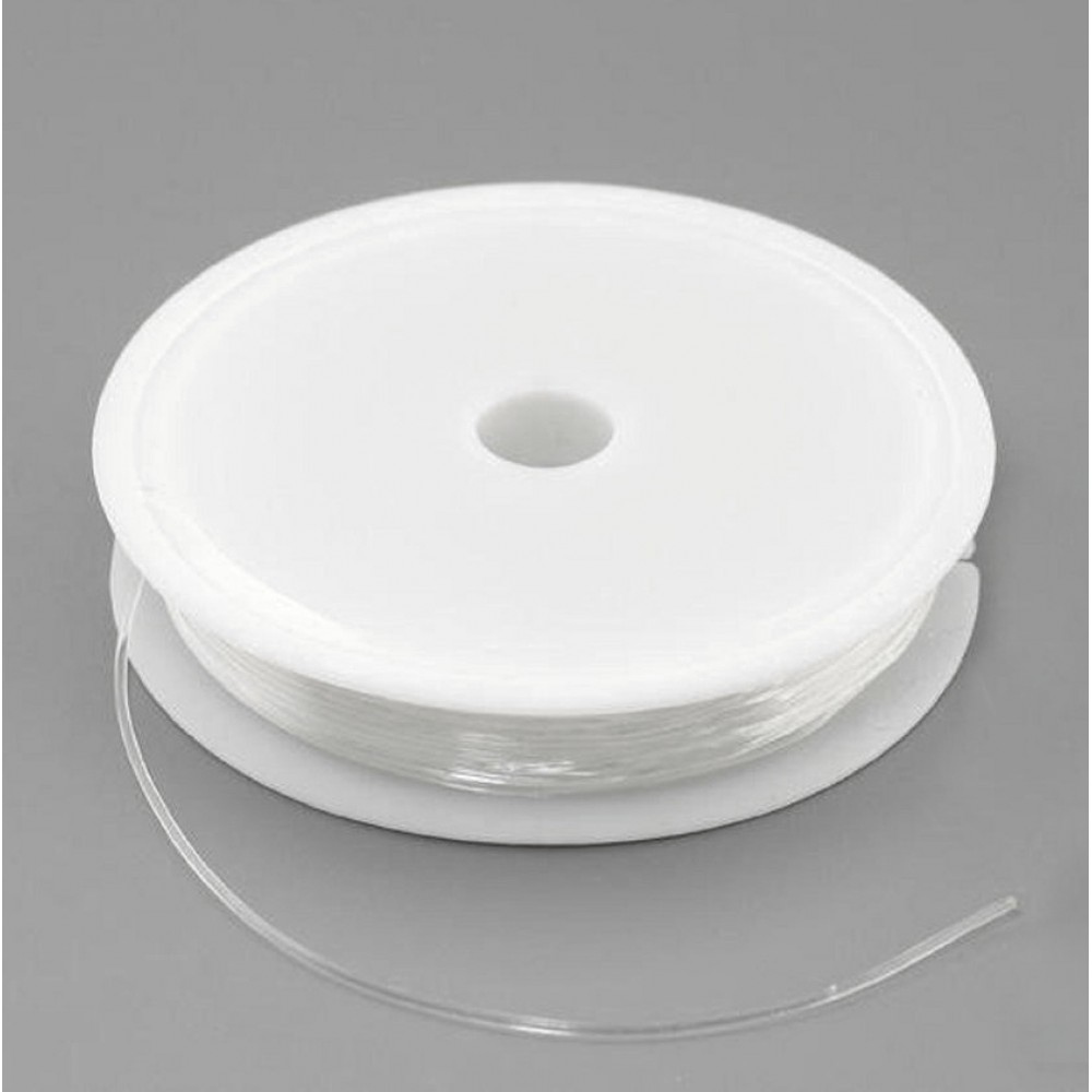 Ελαστικό κορδόνι σιλικόνης διάφανο 0.5mm/ 0.6mm/ 0.7mm/ 0.8mm/ 1mm (καρούλι)