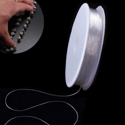 Ελαστικό κορδόνι σιλικόνης διάφανο 0.6mm/ 0.7mm/ 0.8mm/ 1mm (καρούλι)