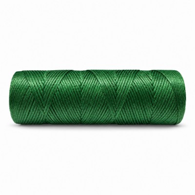 Κερωμένη κλωστή 1mm πράσινο χρώμα (καρούλι∽90μέτρα)