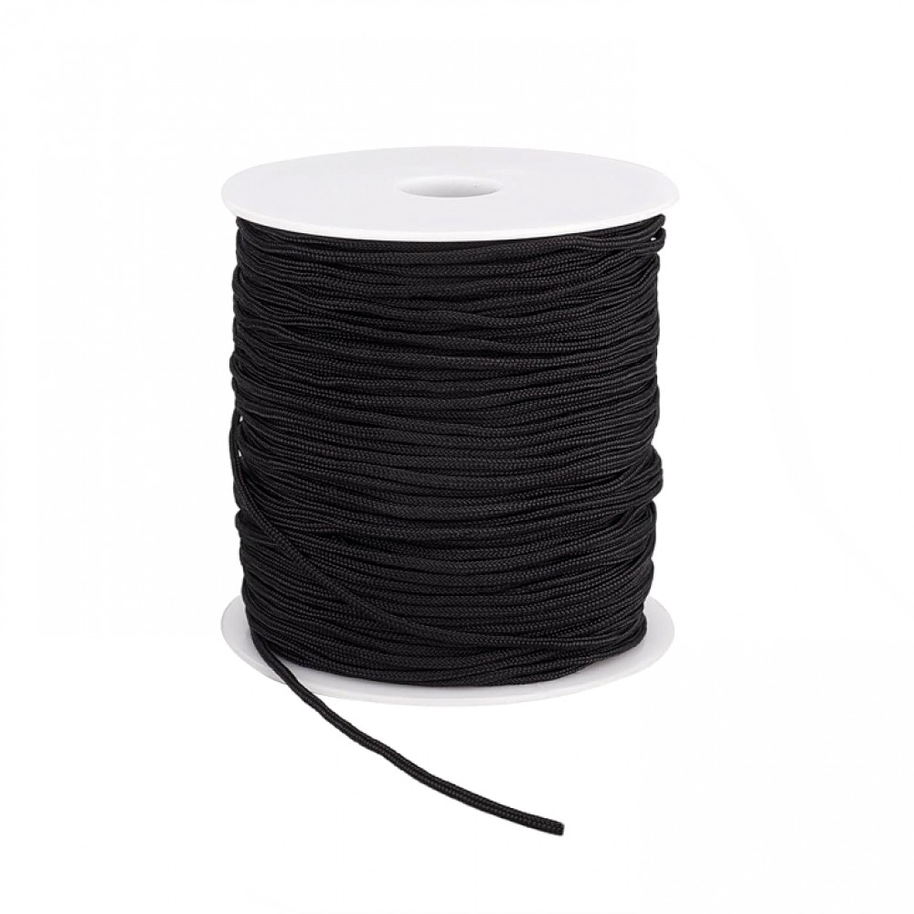 Κορδόνι μαύρο νάυλον συνθετικό 0.8mm / 1mm / 1.2mm (καρούλι) Κορδόνια νάυλον συνθετικά