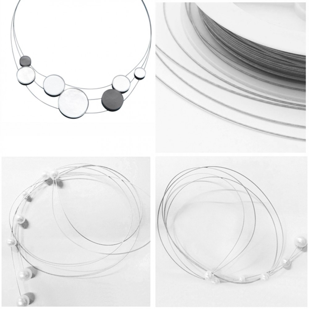 Σύρμα, ντίζα 0.30mm/ 0.40mm/ 0.60mm/ 0.80mm/ 1mm για κοσμήματα και χάντρες (καρούλι) Σύρματα